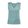 thumbnail image 5 of Cavosen Dressy Tank Tops for Women V Neck Sleeveless Top Solid Lightweight Basic Cami Tank Soft Summer Workout Tops, 5 of 5