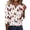 JI13_White, variant on Lumtrix Christmas Shirts for Women 2026 Funny Xmas Holiday Top Trendy Loose Fit 3/4 Sleeve V Neck Blouses Multicolor M