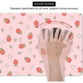 thumbnail image 6 of Pink Cute Desk Mat XL Strawberries Mouse Pad with Aesthetic Hearts Pastel Kawaii Stylish Laptop Office Gaming Mat Perfect Gift for a Trendy Workspace (31.5"x11.8"), 6 of 6