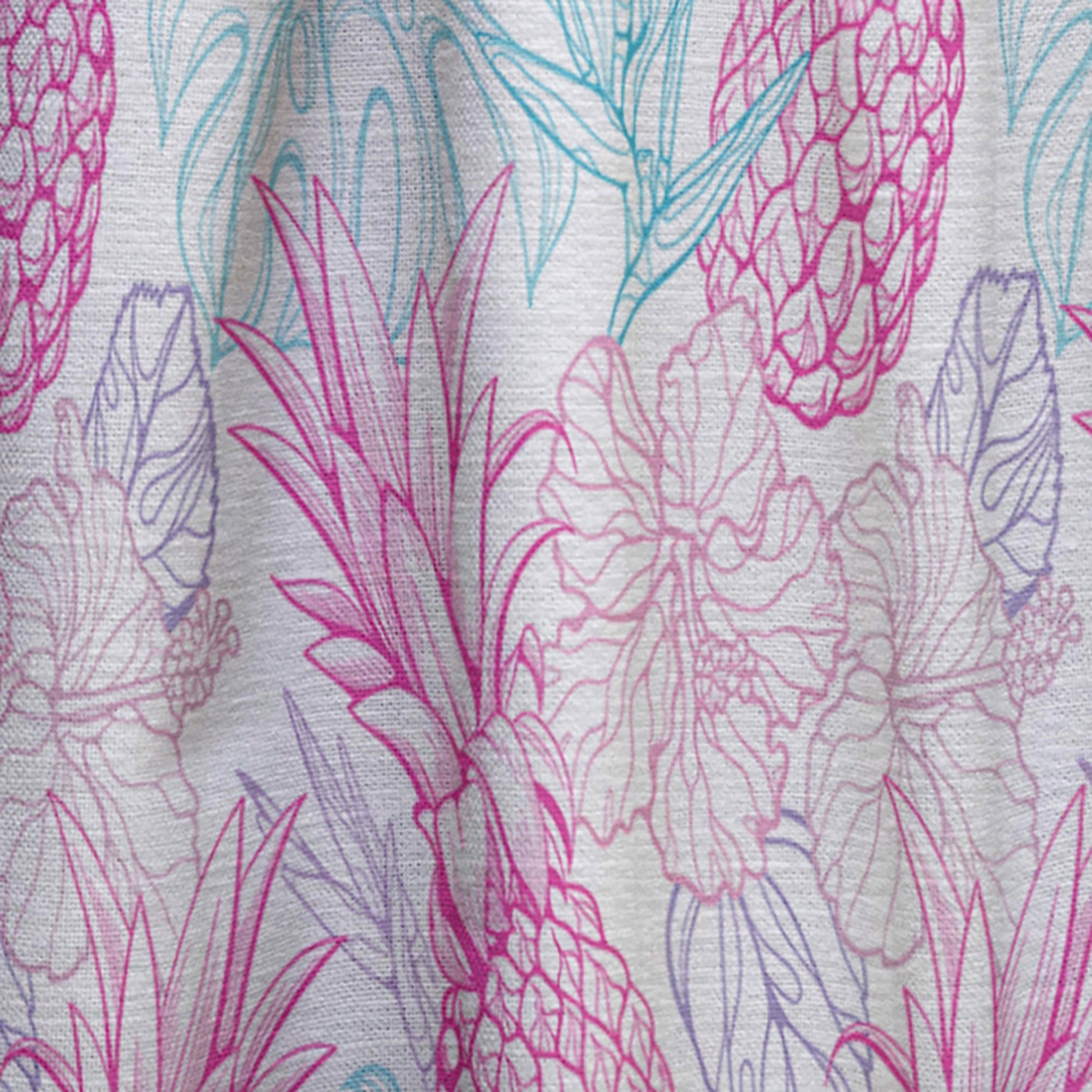 Designart 'Tropical Pineapple Mood II' Modern & Contemporary Curtain Panel
