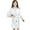 White, variant on REDARER Kids' Satin Kimono Robe 3/4 Sleeve Lightweight Bathrobe with Belt for Boys & Girls,5-6 Years