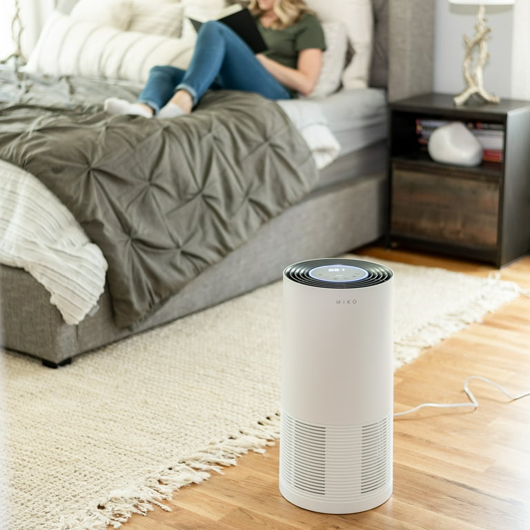 Miko Air Purifier, H13 HEPA Filter, 970 Sqft Coverage, Removes