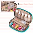 thumbnail image 2 of Estuche de esmalte de uñas LUXJA con capacidad para 10 botellas de 15 ml con bolsillos con cierre, 2 of 7