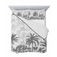 thumbnail image 7 of Palm Trees Twin XL Size Down Alternative Comforter, Lightweight Comforter Quilt Bedding Set with Pillow Shams Black Grey Tropical Plants Summer Forest All Seasons Bed Comforter Duvet Insert 68"x98", 7 of 7
