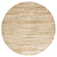 thumbnail image 4 of SAFAVIEH Hudson Shag Jaden Striped Area Rug, Ivory/Gold, 7' x 7' Round, 4 of 5
