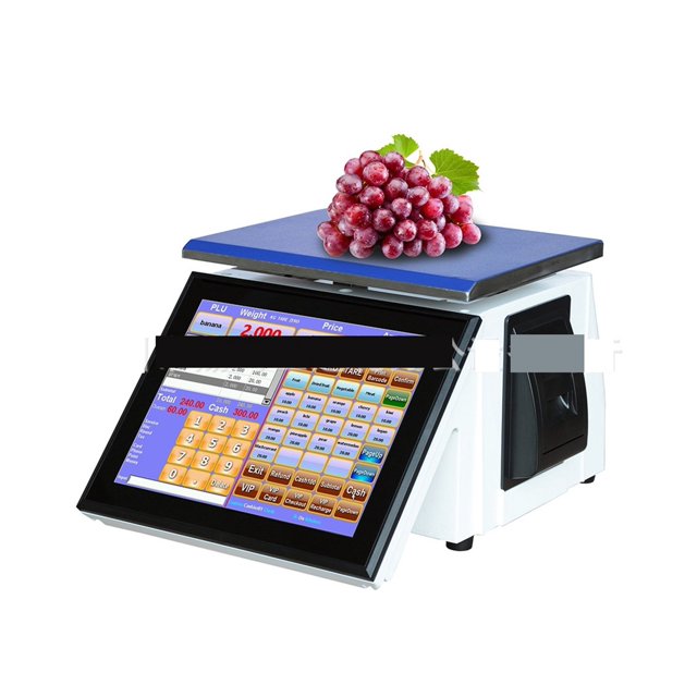 Balance de Caisse, Balance Électronique pour Hotpot Épicé, Collation, Fruits, Écran Tactile, Pesée, Machine Tout-en-un, Facile à Utiliser