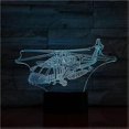 thumbnail image 2 of Veilleuse USB 3D Led Veilleuse Uh-60 Hélicoptère Utilitaire Modèle Avion Faucon Noir Chasseur Lumières Décoratives Lampe de Table Avion Chevet, 2 of 5