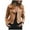 Khaki, variant on Brnmxoke 2023 Clearance Womens Leather Jacket Motorcycle Faux Leather Jacket Long Sleeve Cropped Slim Jacket Zip-Up PU Jacket Moto Biker Coat