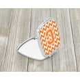 thumbnail image 2 of Letter C Chevron Orange and White Compact Mirror CJ1046-CSCM, 2 of 4