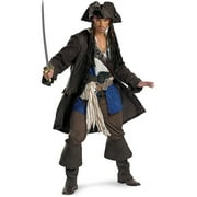 Pirates of the Caribbean Jack Sparrow Prestige Men's Adult Halloween Costume, One Size, (42-46)