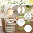 thumbnail image 6 of 20Pcs 10ml Refillable Glass Car Air Freshener Diffuser Bottles, Empty with Wooden Caps, 6 of 6