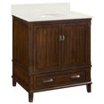 thumbnail image 1 of DHP Otum 30 Inch Bathroom Vanity, Dark Walnut Wood, 1 of 9