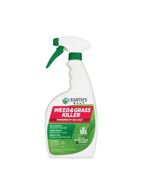 Earth's Ally Weed and Grass Killer 24 oz Ready-to-Use Natural Herbicide for Organic Gardens