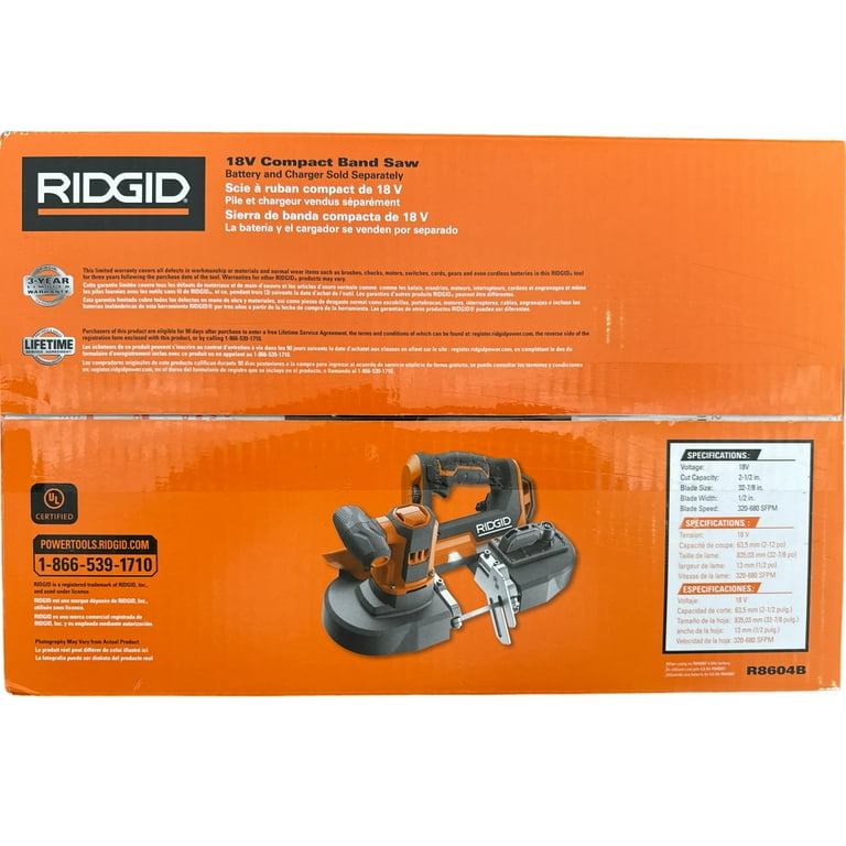 Ridgid 18 volt bandsaw sale