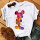 thumbnail image 1 of Camiseta de Mickey Minnie Mouse de Disney, moda para mujer, nueva camiseta Harajuku Ulzzang, camisetas para mujer, ropa de verano de manga corta para mujer, 1 of 5