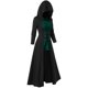 thumbnail image 4 of ICHUANYI Clearance Women's Fashion Casual Print Batskin Buckle Mid-Length Cape Top Hoodie Blouse(Green, XXL) ICHUANYI WER2023081204256, 4 of 4