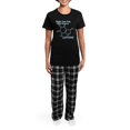 thumbnail image 4 of CafePress - Caffeine Molecule Pajamas - Women's Short Sleeve Print T-Shirt and Pants Dark Cotton Pajama Set, 4 of 7