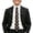 Black, variant on Men's Custom Photo Print Tie with Heart Design – Personalized DIY Necktie for Anniversary, Wedding & Father's Day – Unique Gift for Him with Photo Face (One Size)