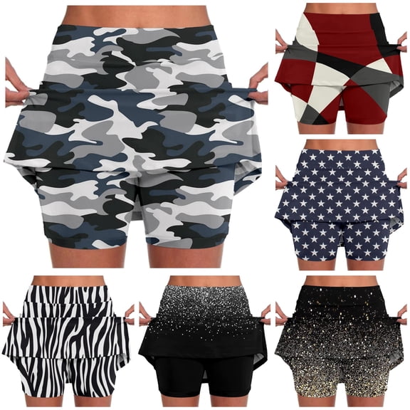JAJAHO Women Tennis Skirt Golf Skorts Athletic High Waisted With Pockets Inner Shorts Sport Workout Pickleball Running