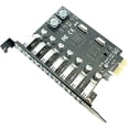 thumbnail image 2 of 2X USB 3.0 PCI-E Expansion Card Adapter 7 Ports Hub Adapter External Controller PCI-E Extender PCI Express Card, 2 of 5