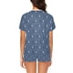 thumbnail image 2 of Conjunto de pijama corto para mujer con estampado de Scottish Terriers LKS307, 2 of 4