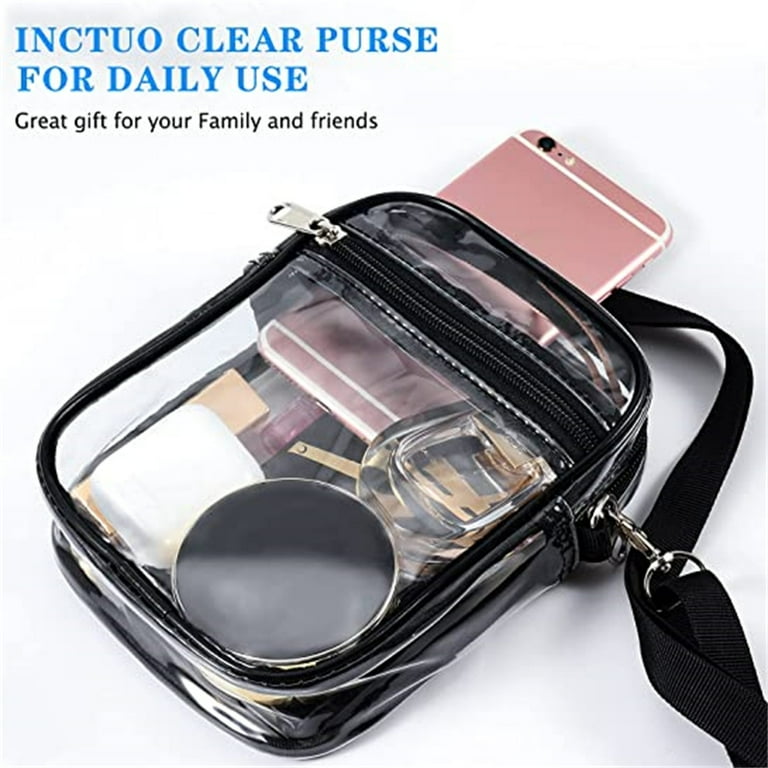  Juoxeepy Clear Bag Stadium Approved Purse Concert Crossbody  Sports Events PVC Shoulder Clutch : Sports & Outdoors