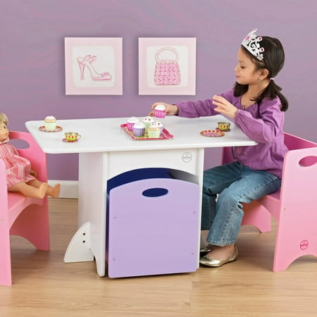 Kidkraft Table With Pink Benches Walmart Com