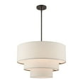 thumbnail image 4 of 57484-92 Livex Lighting Gladstone - 4 Light Pendant In Mid-Century Modern Style-22.5 Inches Tall and 23 Inches Wide-English Bronze Finish, 4 of 13