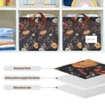 thumbnail image 4 of Yayeee Foldable Storage Basket for Shelves with Handles Waterproof Cloth Bins, Black Floral Pattern, 4 of 7