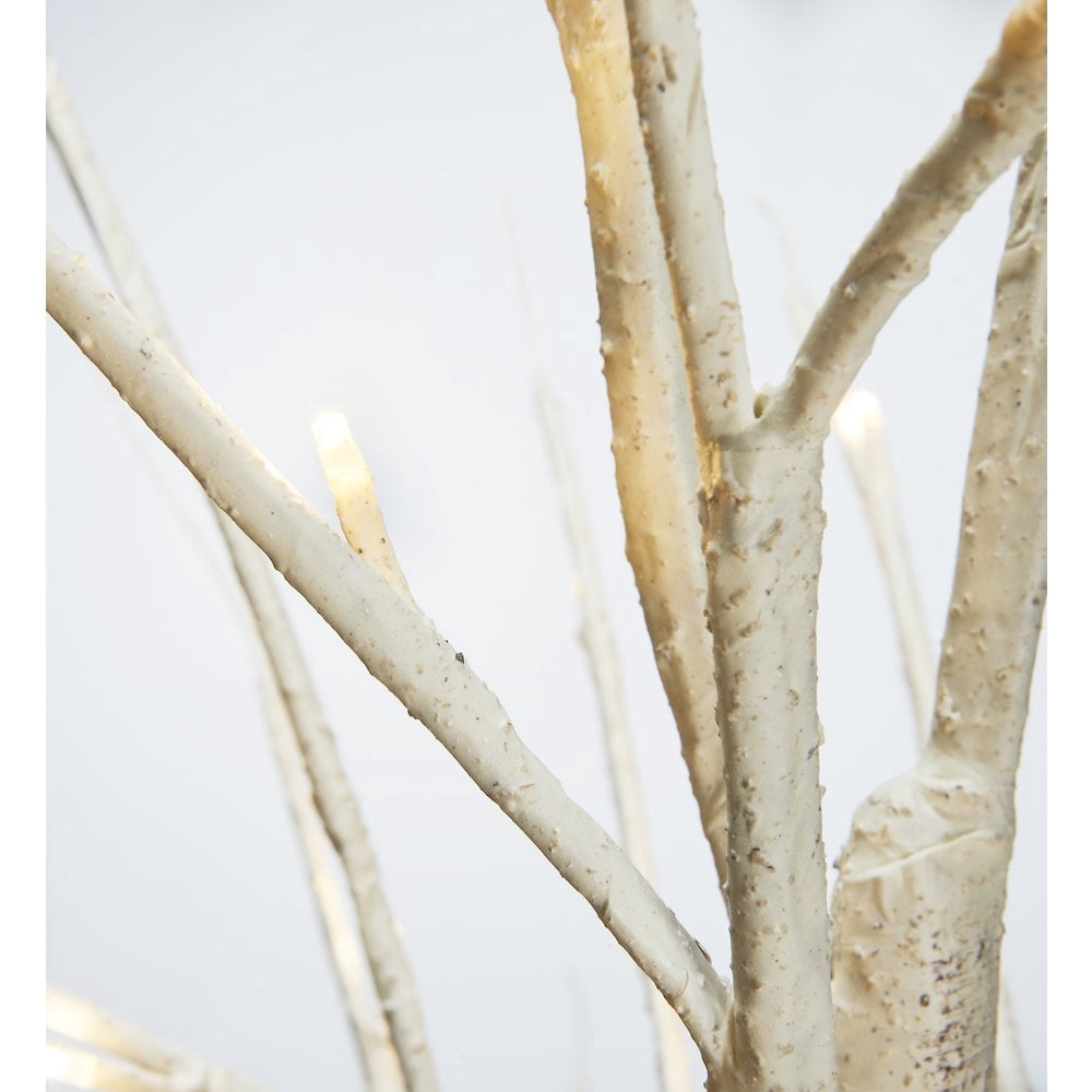 Hi-Line Gift Ltd. Birch Tree On Metal Base In/Outdoor 48 LED 47 Inch High with 8 Lighting Modes