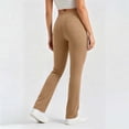 thumbnail image 6 of Lmueinov 2026 Women's Mid Rise Straight Leg Pull On Pants Soft Stretchy Casual Work Travel Everyday Comfy Yoga Lounge Pants with Pockets, S-XXL, 6 of 7