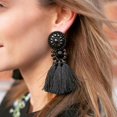 thumbnail image 2 of Janrevotw  1 Pair Tassel Drop Earrings Ladies Drop Earrings Crystal Tassel Earrings, 2 of 7