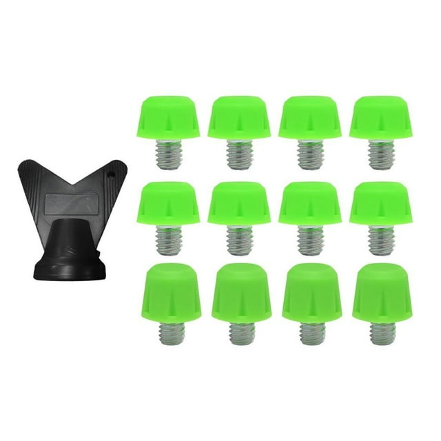tamizeot Football Shoe Spikes Boot Studs Replacement Set For Soccer Cleats Rugged Durable Outdoor Indoor Friends Green 8mm 11mm