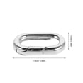 thumbnail image 3 of FENGGUIQU 2Ud Ovales De Plata Con Resorte Para Collar Y Pulsera Con Y Seguro, 3 of 8