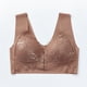 thumbnail image 5 of Sujetador con hebilla frontal sin aro de acero, ropa interior sexy de encaje fruncido, sujetador fino para lactancia materna para mujer, 5 of 6
