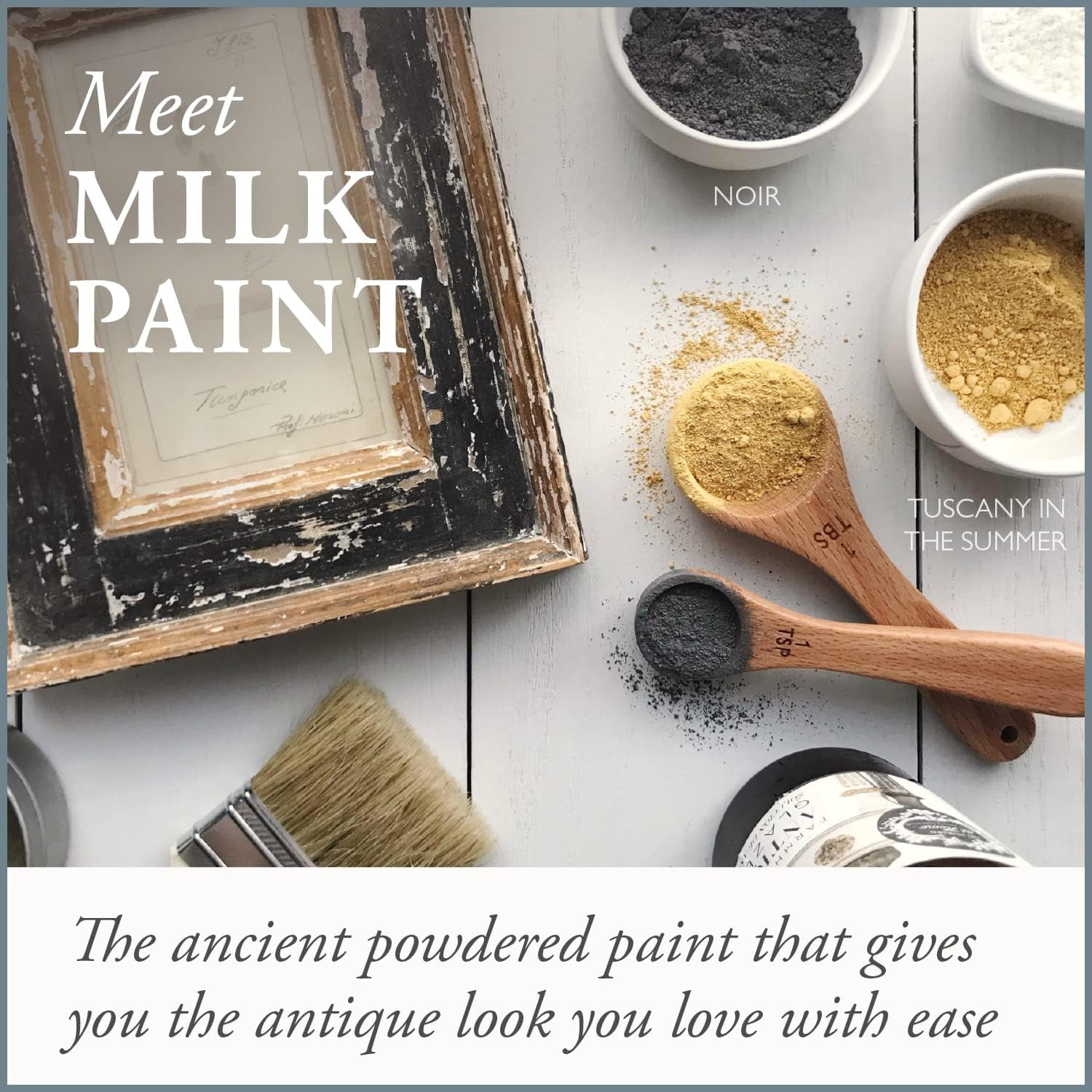 Toscana Milk Paint Powder for Furniture, , Finish, and More | Multi-Surface Paint Mix with Natural Ingredients | Add Water | 12.0 Ounce Pouch | Southern Gentleman