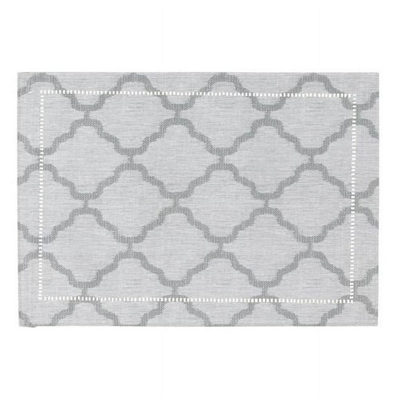 Saro Lifestyle Laser-Cut Hemstitch Placemat (Set of 4)