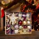 thumbnail image 1 of Suministros para Decoración de Navidad onlyliua Caja de Dulces de Macarrones Colgante de Bola Navideña de Plástico Pintado Juego de 70 Piezas, 1 of 5