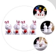 thumbnail image 2 of KAKOWELY piezas de decoraciones para tartas de San Valentín, estatuas de conejo de escritorio, decoraciones de conejito de Pascua, suministros para tartas, 2 of 4