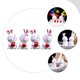 thumbnail image 2 of KAKOWELY piezas de decoraciones para tartas de San Valentín, estatuas de conejo de escritorio, decoraciones de conejito de Pascua, suministros para tartas, 2 of 4