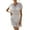 White, variant on Summer Cover Up Dress V-Neck Short Sleeve Elastic High Waist Swimwear Cover-Up See-through Hollow Sun Protection Bikini Cover Up Dress