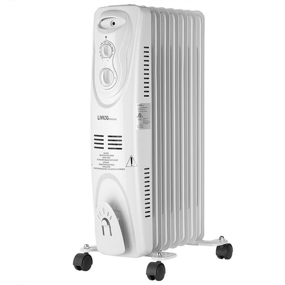 1500W Portable Oil Filled Radiator Heater, Electric Space Heater with 3-modes Settings and Overheat Protection