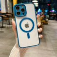 thumbnail image 1 of Luxury Magnetic Wireless Charge For Magsafe Case for iPhone 15 14 13 12 11 Pro Max Shockproof Soft Bumper Cover, 1 of 7