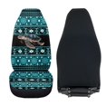 thumbnail image 3 of Uorisanigo Car Seat Covers Front Seats Only, 2 PCS Premium Fur Furry Fluffy Turtle Aztec Tribal Aoto Seat Covers for Cars, Sedans, Trucks, SUVs, Car Interior Accessories, 3 of 7