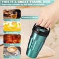 thumbnail image 4 of Insulated Coffee Cup 500ML Leak-Proof Drinking Cups with Handle 304 Stainless Steel Insulated Water Bottle Portable Insulated Tumbler, 4 of 10