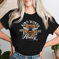 thumbnail image 2 of Kind Words Are Like Honey Bible Verse T-Shirt, Christian Faith Inspirational Scripture Tee, Proverbs 16:24 Prayer Graphic Shirt, Religious Positive Message Gift Top For Women, 2 of 3