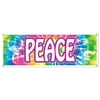 Beistle Peace Sign Banner 5' x 21" 3/Pack 57664