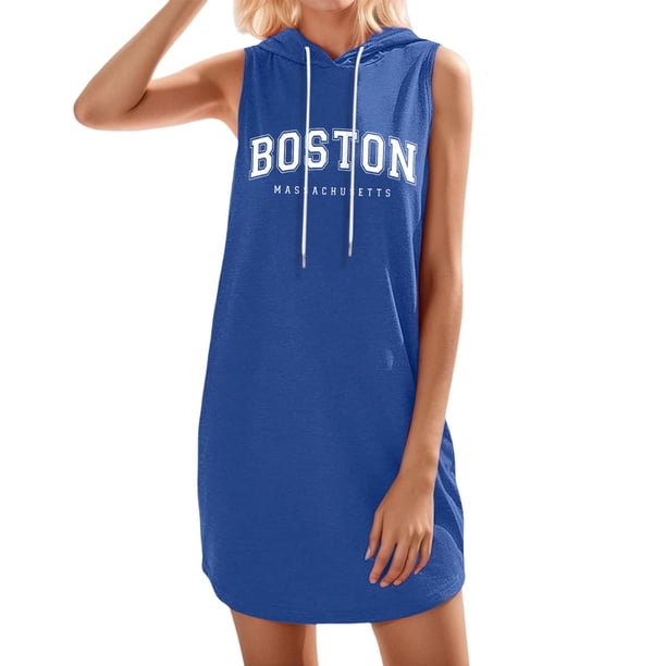 Vestido informal con estampado de letras para mujer: poliéster suave, versátil para ocasiones en casa y al aire libre