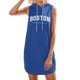 thumbnail image 1 of Vestido informal con estampado de letras para mujer: poliéster suave, versátil para ocasiones en casa y al aire libre, 1 of 4