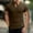 c01Brown, variant on USNSM Mens Muscle Slim T Shirt Texture V Neck Longline Henley Breathable Comfortable Gym Workout Athletic Tee Shirts Black XXXL